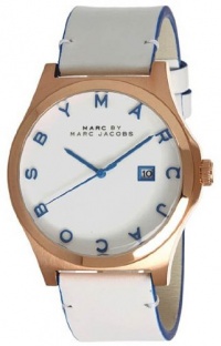 Marc Jacobs Henry White Dial Rose Gold-tone Stainless Steel Mens Watch MBM1249