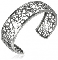 Sterling Silver Filigree Cuff Bracelet, 6.5