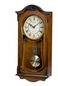 Bulova C3542 Cranbrook Old World Clock, Walnut Finish