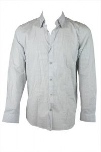 Calvin Klein Sportswear Men's Long Sleeve Voile Gingham Check Woven Shirt