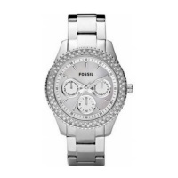 Fossil Women's ES2860 Stainless Steel Analog with Silver Dial Watch