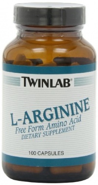 Twinlab L-Arginine 500mg, 100 Capsules (Pack of 3)