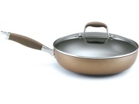 Anolon Advanced Bronze Hard Anodized Nonstick 12-Inch Covered Deep Skillet