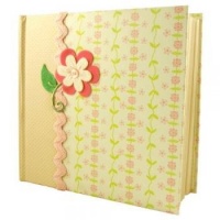 C.R. Gibson Bound Photo Journal Album with CD Storage Pocket, LuLu by Anna Griffin