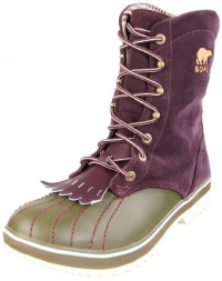 Sorel Women's Tivoli Camp 18 Suede NL1703 Boot,Fudge/Dark Olive,6.5 M US