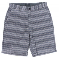 Nautica Men's Flat Front Small Plaid Shorts