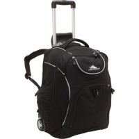 High Sierra Powerglide Wheeled Book Bag Backpack, Black/Charcoal/Black