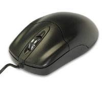 3BTN USB Black Optical Scroll Mouse