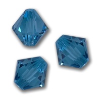 40 Indicolite Bicone Swarovski Crystal Beads 5301 4mm