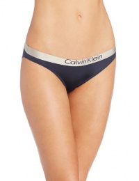 Calvin Klein Women's Metallic Chrome Micro Bikini Panty