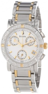 Bulova Women's 98R98 Stainless Steel and Diamond Two-Tone Watch