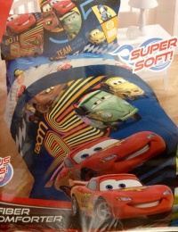 Disney Cars 2 Movie Twin Microfiber Comforter and Sham