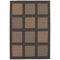 Couristan Recife Summit Indoor/Outdoor Area Rug - Cocoa/Black