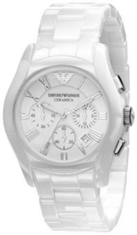 Emporio Armani Women's AR1403 Ceramic White Ceramic Dial Watch