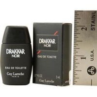 DRAKKAR NOIR by Guy Laroche for MEN: EDT .17 OZ MINI (note* minis approximately 1-2 inches in height)