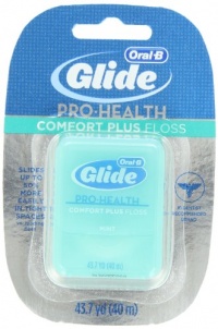 Glide PRO-HEALTH Comfort Plus Dental Floss, Mint, 43.7-Yard Dispenser (Pack of 6)