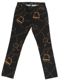 Lauren Jeans Co. Women's Equestrian Print Modern Skinny Jeans