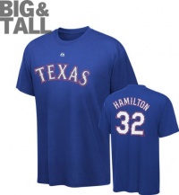 Texas Rangers Josh Hamilton Big & Tall Name & Number Tee - Royal