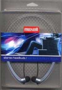 Maxell HB-202 Stereo Line Head Buds - Silver (190317)