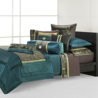 Natori Potala Palace Duvet Cover - Deep Teal - Queen