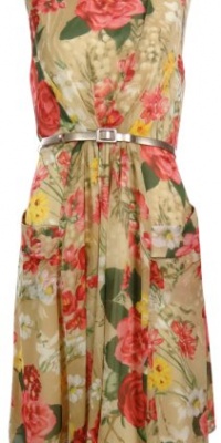 Evan Picone Women's Chiffon Printed Dress