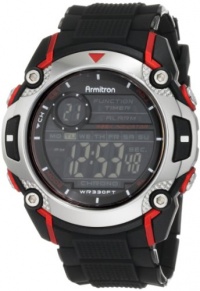 Armitron Men's 408232RED Sport Chronograph Black Resin Strap Watch