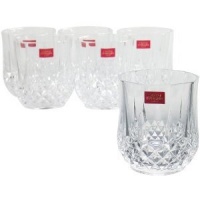 Arc International Cristal d'Arques Longchamp Diamax Old Fashioned Glass, 7-3/4-Ounce, Set of 6