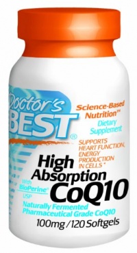 Doctor's Best High Absorption Coq10 w/ BioPerine (100 mg), 120 Soft gels