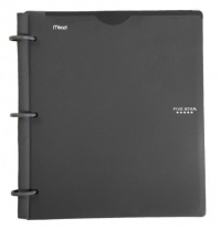 Five Star Flex Hybrid NoteBinder, Customizable Cover, 1-Inch, Black (72409)