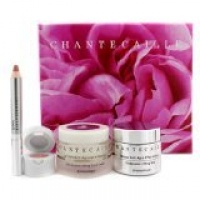 Chantecaille Totally Smooth Set: Neck Cream 50ml + Lifting Mask 50ml + Lip Potion 4.5g + Lip Contour Fill 2.5g - 4pcs