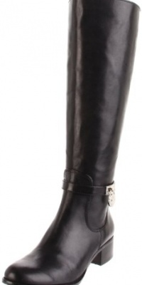 MICHAEL Michael Kors Women's Hamilton Riding Boot (Black, 5)