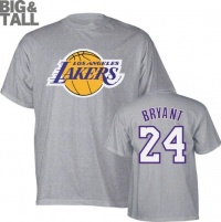 Kobe Bryant Big & Tall Los Angeles Lakers Name and Number T-Shirt