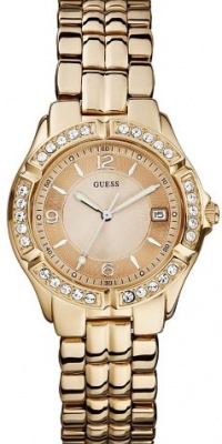 GUESS Dazzling Sporty Mid-Size Watch - Rose Gold