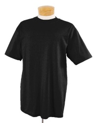 Jerzees Heavyweight Crewneck T-Shirt, Black, XXXXX-Large