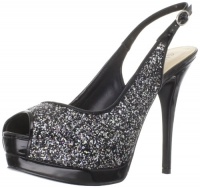 Guess Women's Glenisa3 Slingback Pump,Black Multi Texture,7.5 M US