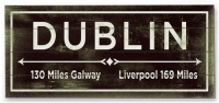 Dublin 12x16 Planked Wood Sign Wall Decor Art