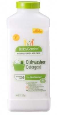 BabyGanics The Dish Dazzler Dish Washer Detergent, 1.18 L (40-Ounce)Bottle, Packaging May Vary