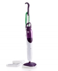 Cleaning up never felt so easy-deodorizing and sanitizing your floors with super-heated steam, this powerful tool gets the germs out and welcomes clean home. An environmentally-friendly approach uses just tap water and absolutely no chemicals to squeeze in those awkward spaces with a 180º swivel head that provides steam on demand with no waiting time involved. 1-year warranty. Model SSM-0418.