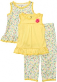 Carter's Girl's 3-Piece Poly - Yellow Ditsy Floral-3T