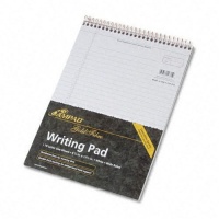 Ampad20-815R Gold Fibre Wirebound Legal Pad, Legal/Wide Rule, Letter, White/Green, 70 Sheets