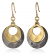 Kenneth Cole New York Two-Tone Layered Earrings