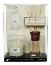 WoodWick Gift Sets Candles, Vanilla Bean