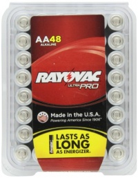 Rayovac ALAA-48 UltraPRO Alkaline AA Batteries, 48-Pack