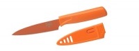 Kuhn Rikon 4-Inch Nonstick Colori Paring Knife, Orange