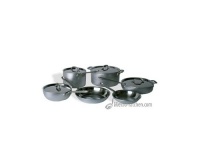 All-Clad 700508 Master Chef 2 Stainless Steel 3-Ply Bonded Dishwasher Safe 10-Piece Cookware Set, Silver