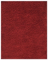 Anji Mountain Bamboo Chairmat & Rug Co. 3-Foot-by-5-Foot Silky Shag Rug, Crimson