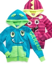 Let her style roar onto the scene with one of these Dino hoodies from Belle du Jour.