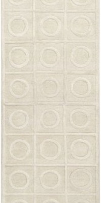 Area Rug 2x8 Runner Solid/Striped Ivory Color - Surya Naya Rug from RugPal