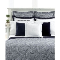 Lauren by Ralph Lauren Lauren Suite Navy & White Paisley KING Bedskirt