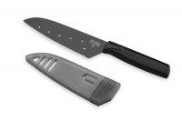 Kuhn Rikon Original Small Santoku Knife Colori 5-Inch Blade, Black